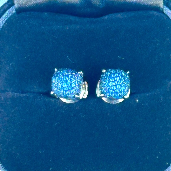 Tiffany & Co.Paloma Picasso sugar stacks earrings 18 k with blue Sapphir… - Picture 1 of 6